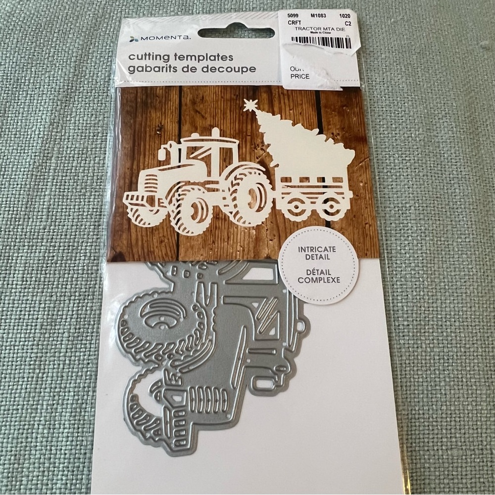 Die Cut Christmas Tree in Tractor